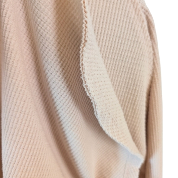 NWT Joy Lab Cream Waffle Knit Thumbhole Top XL - Picture 12 of 13